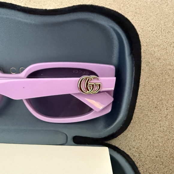 Gucci Purple Designer Glasses Modern Style - Picture 4 of 5